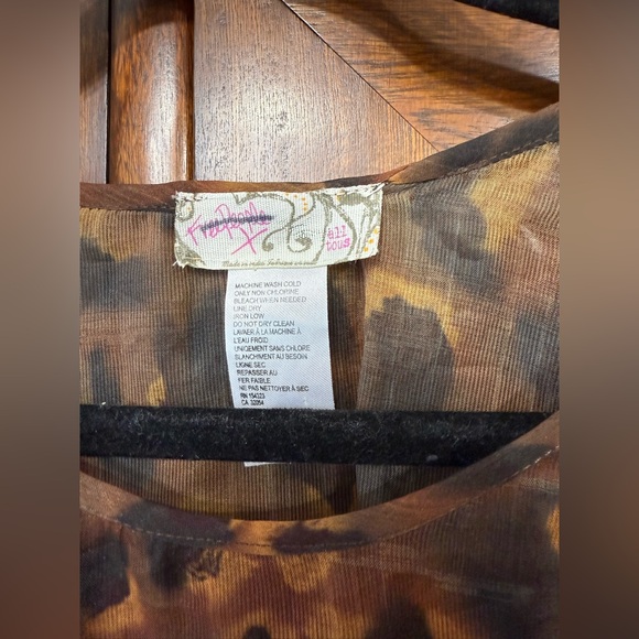 Free People | Sweaters | Angel Wing Poncho In Leopard NWOT - Picture 5 of 7